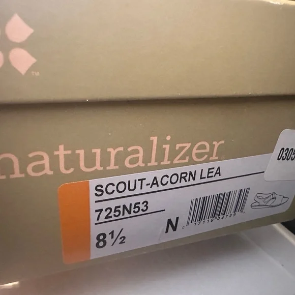 NIB Naturalizer Women's Dark Brown Open-Toe Sandals - Picture 7 of 7